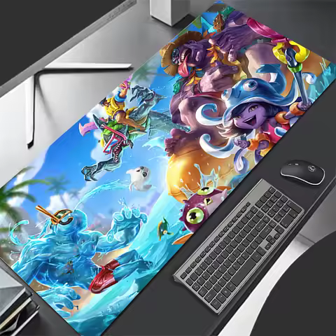 Mousepad Computer Gaming Accessories Keyboard Pad Office PC Rubber Mouse Pad Decoracion L-league of Legends Lulu Desk Mouse Mat