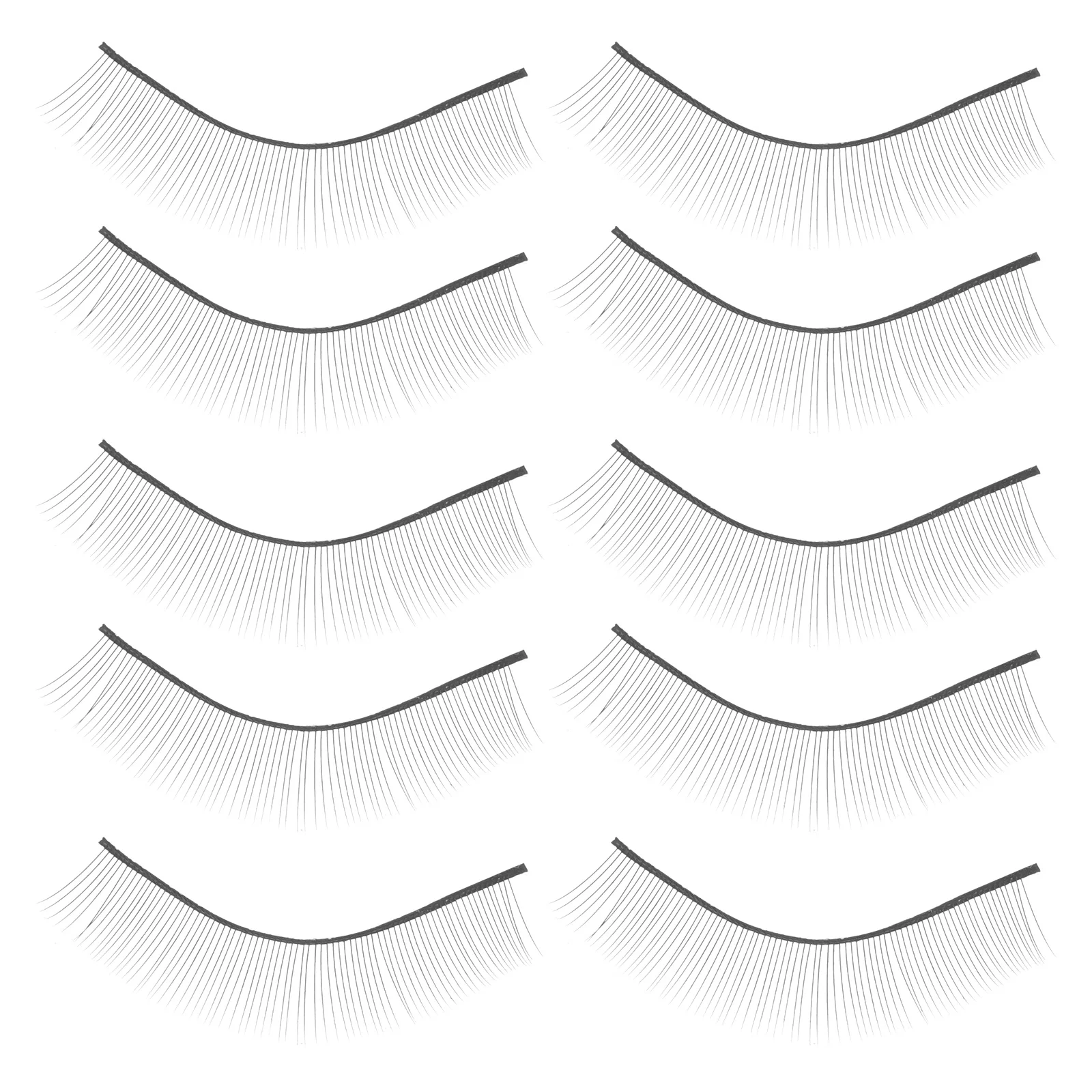 5 أزواج من شرائط الرموش لتمديد الرموش للمبتدئين، رأس عارضة أزياء الرموش ذاتية اللصق، تخزين مدمج أنيق #3