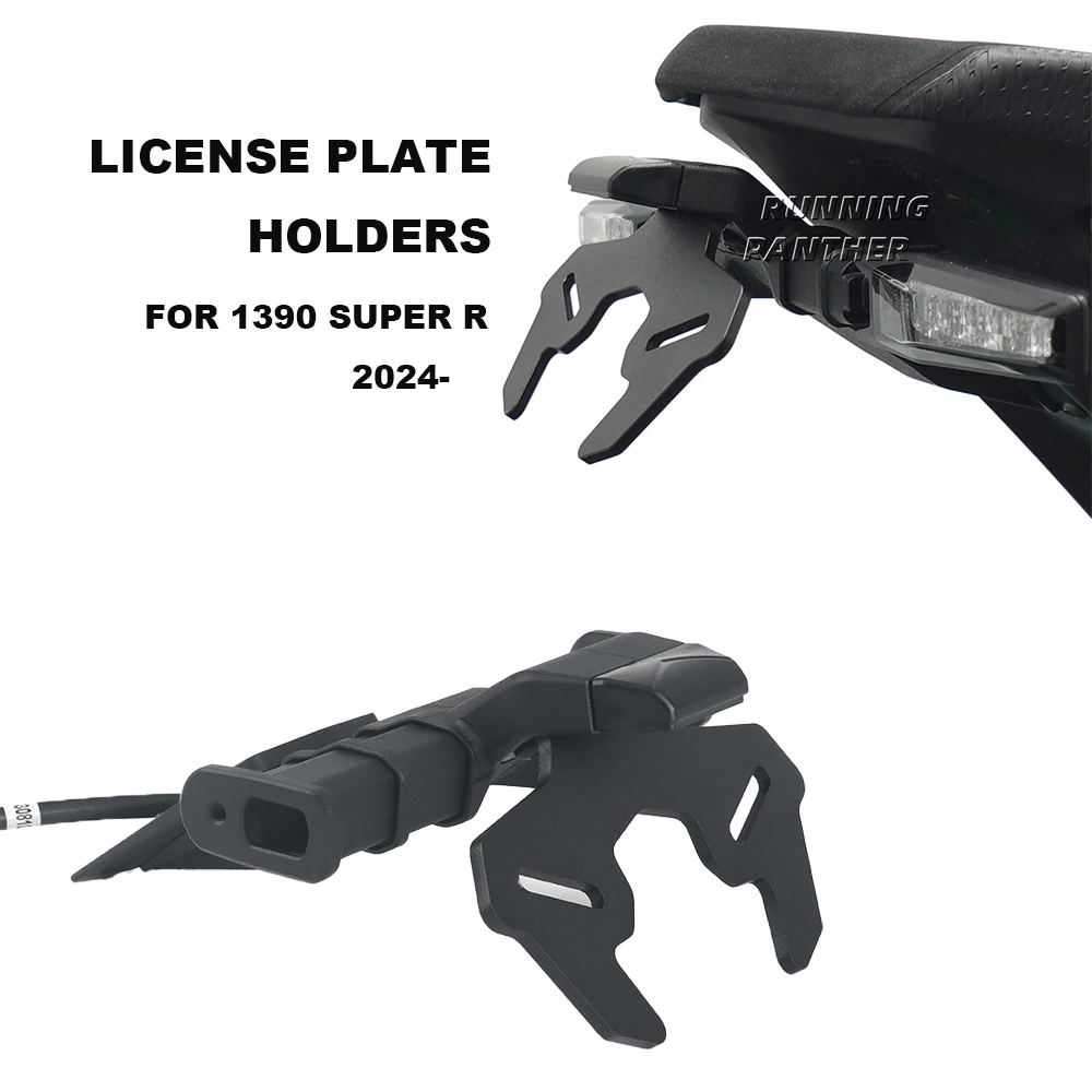 

For KTM 1390 SuperR SuperDuke R 2024-2025 License plate frame Motorcycle Rear License Plate Holder Tail Tidy Fender Eliminator