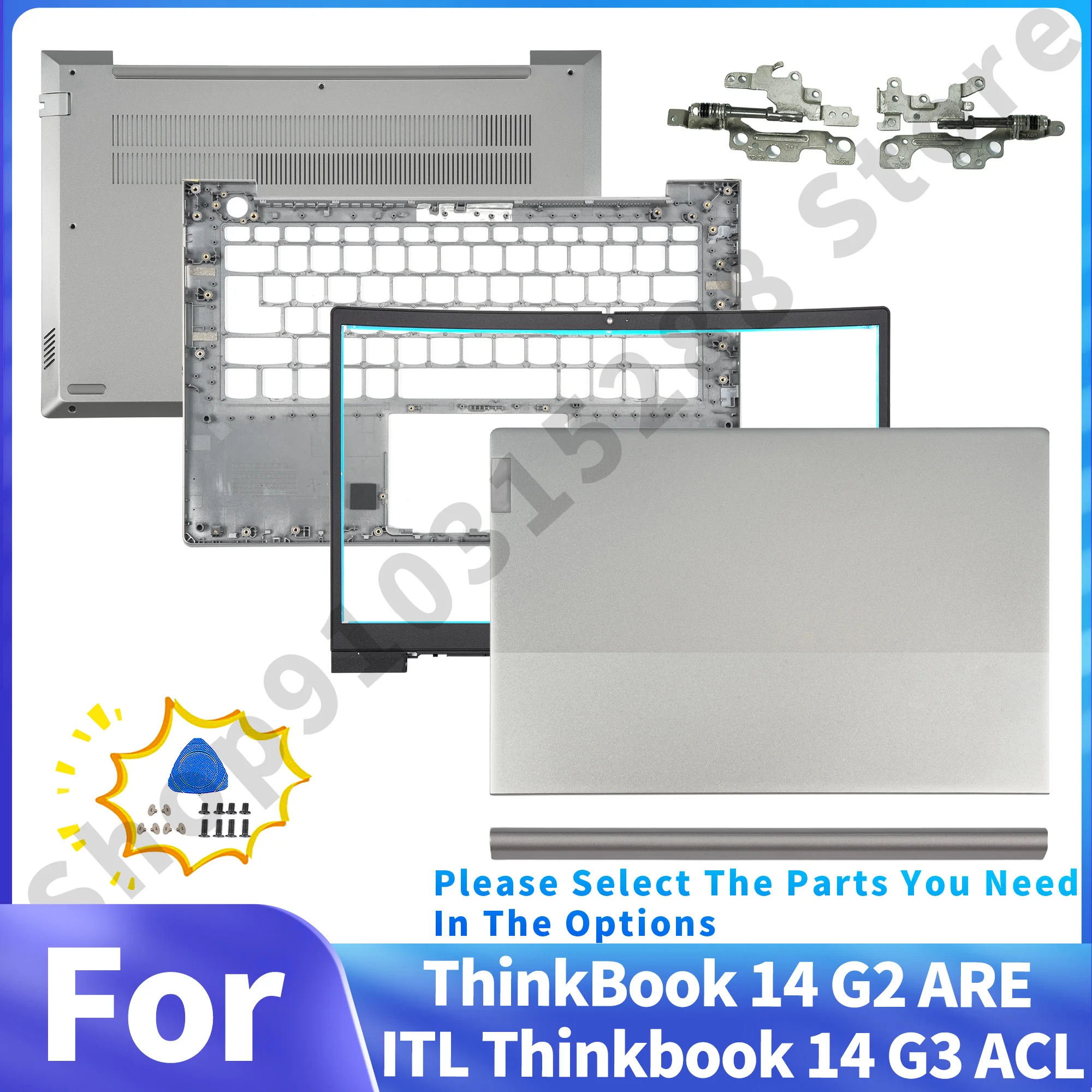 COVER For ThinkBook 14 G3 ACL ITL for ThinkBook 14 G2 ITL ARE 14 G4 IAP 5CB1K18593 LCD Back Cover/Bezel/Hingecover 14inch