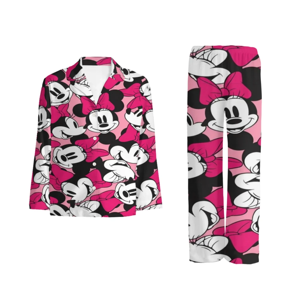 

Disney Mickey Mouse Complete set of printed pajamas, comfortable/cute/patterne