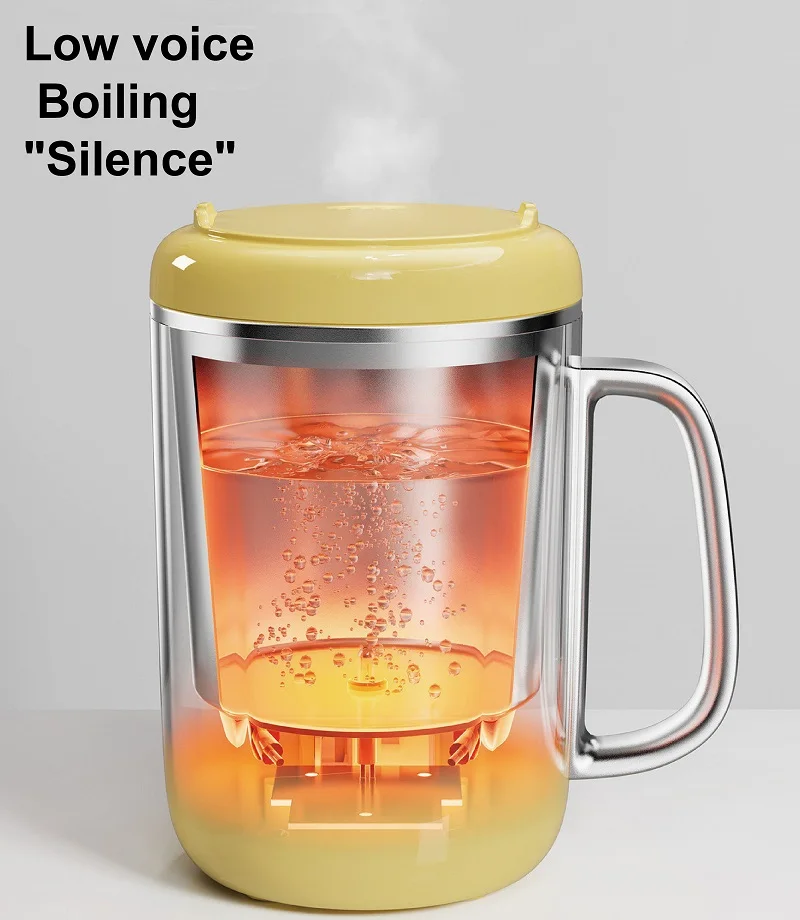450ml Electric Kettle Travel Multicooker Hotpot Heating Cup Stew Pot Health Preserving Pot Cooking Pot Portable Warm Milk Cup image 6