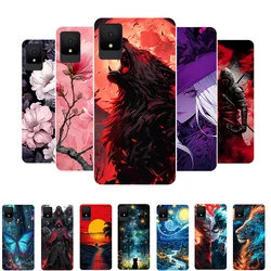 For TCL K11 T432W Case Flowers Wolf Soft Silicone Phone Cover for TCL K11 K 11 Coque TCLK11 Shockproof Fundas