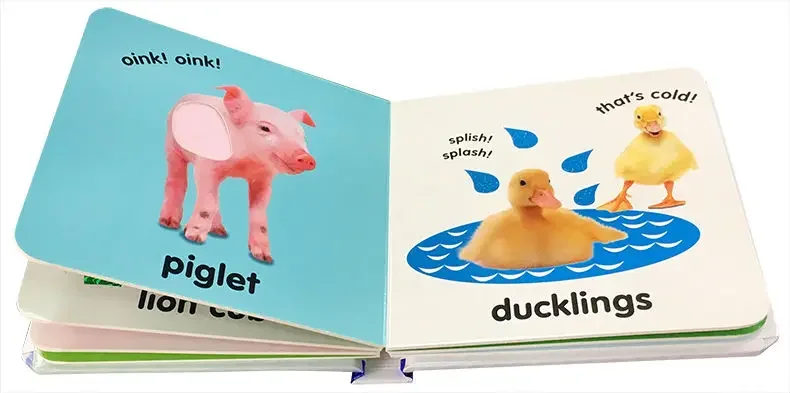 Baby Touch and Feel Cuddly Animals,Baby Children's books aged 1 2 3, English picture book 9781405367295