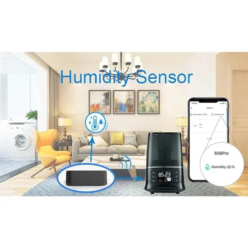 CABE-Tuya Wifi IR-Fernbedienung mit Temperatur-Feuchtigkeitssensor für Smart Home für Klimaanlagen und TV-Nutzungsarbeiten