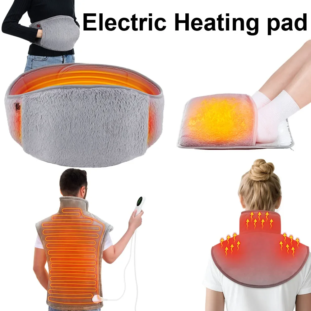 

Electric Heating Pad Shoulder Neck Waist Thermal Pad Hot Compress Abdominal Therapy Belt Shawl Winter Warm Back Tool Relax Brace