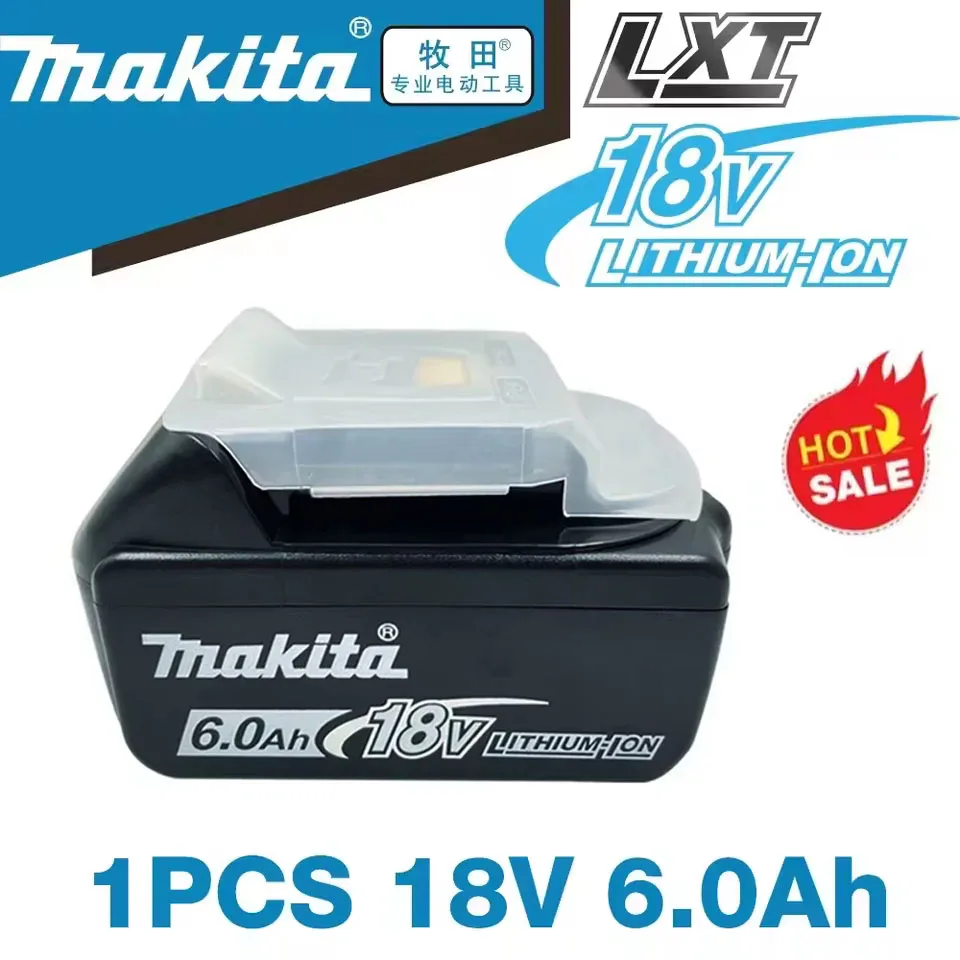 

100% Genuine 18V Makita 6Ah Lithium Battery Compatible BL1840 BL1830B BL1850B BL1850 BL1860 Rechargeable Battery Replacement