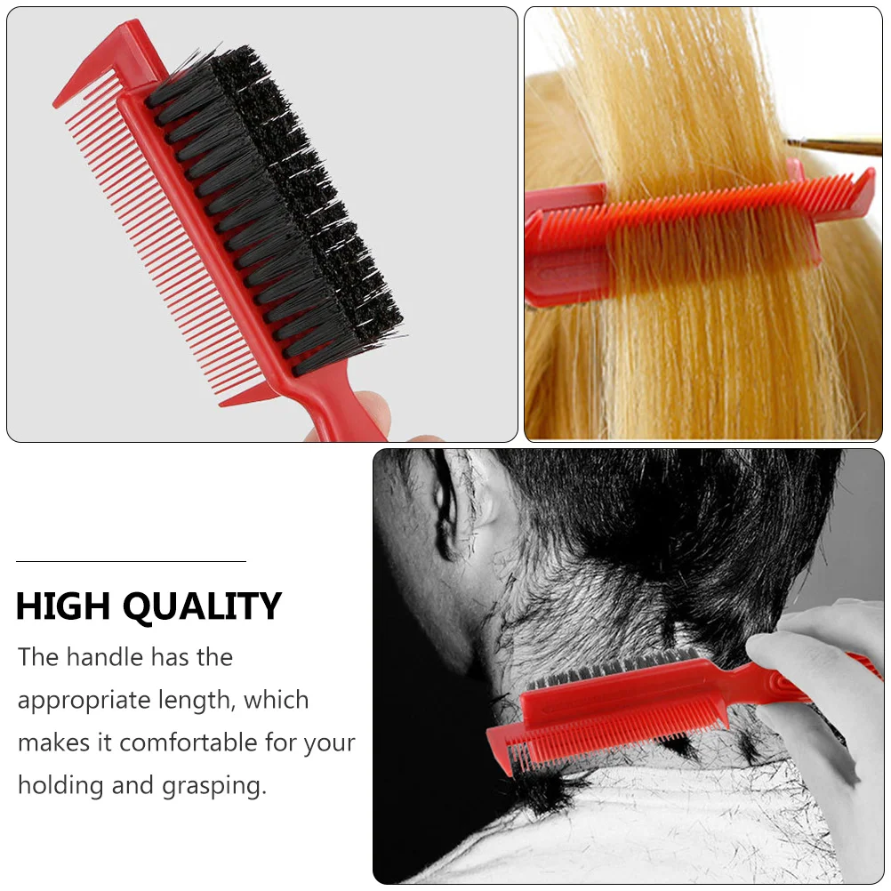 

Multifunctional Hairstyling Comb 2 in 1 ABS Nylon Durable Hair Brush Compact Size Easy Carry Store Broken Hair Comb Hairdressing