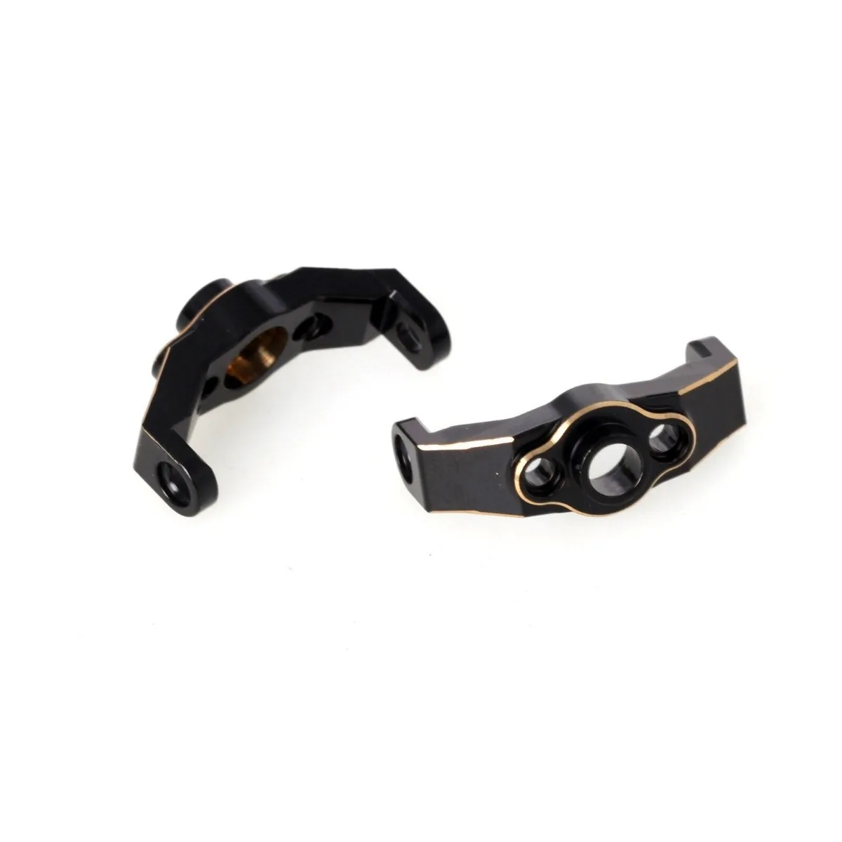 LCX Racing 1/18 RC Crawler Car CNC Brass Front Axle Caster Blocks C-Hub Carrier Set for Traxxas TRX4M Upgrades Parts Accessories