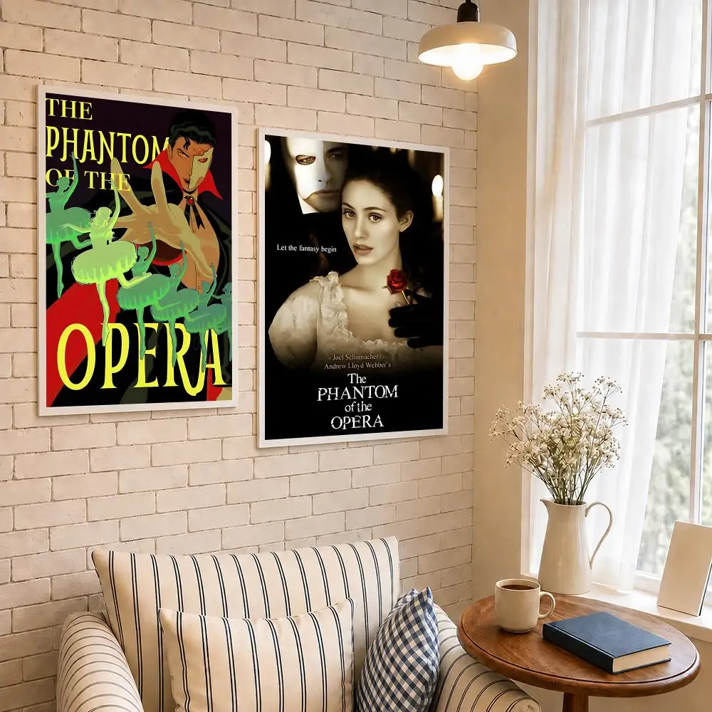 Musical T-The Phantom Of The Opera Poster PP Self-Adhesive Wall Decor for Bedroom,Living Room,Dorm,Bar Aesthetic Gift