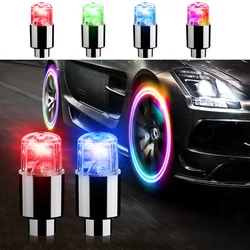 LED Tire Valve Cap Luminous Tire Valve Cover Tyre Hub Wheel Lights Car Decoration LED Lights For Auto Accessories