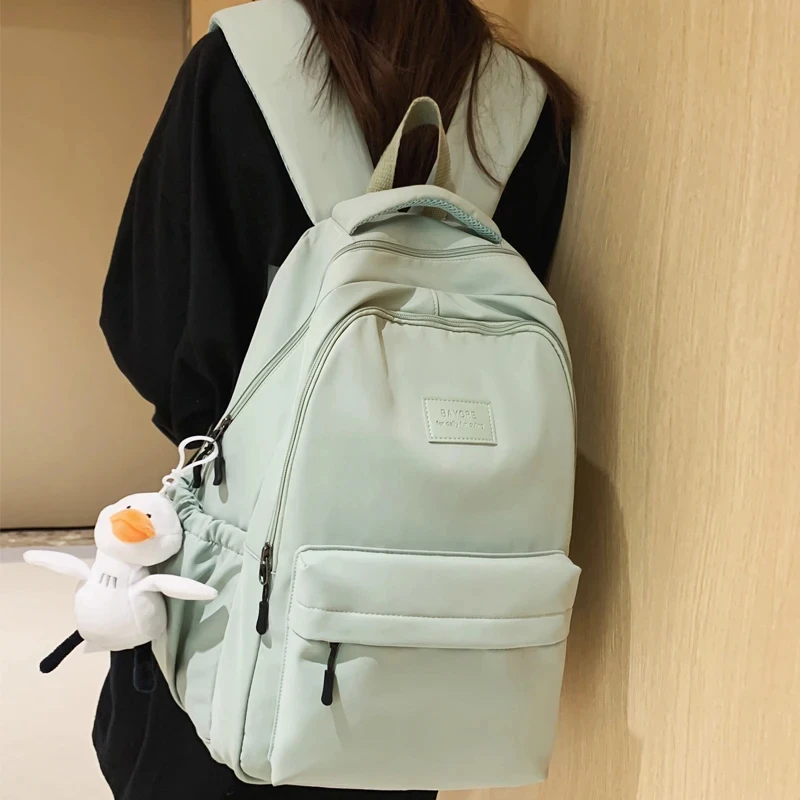 Bolso Harajuku con paneles para mujer, mochila Kawaii transparente, escolar, bonita, a la moda