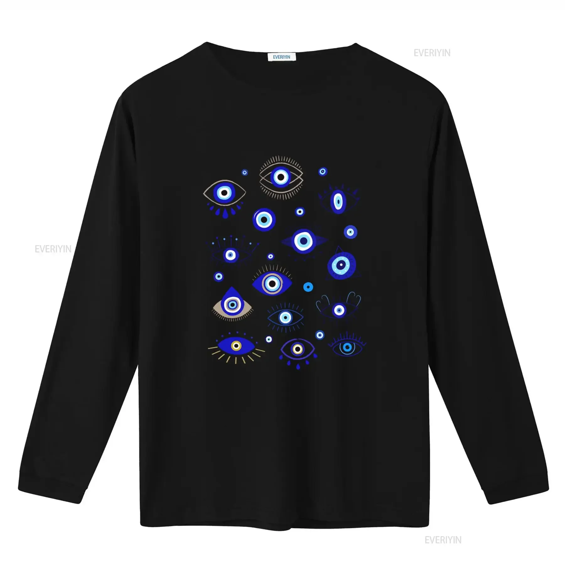 Evil Eye Print T shirt Greek Souvenir Turkish Greece Clothes Boho Mystical Soft Comfortable  vintage Washed Unisex