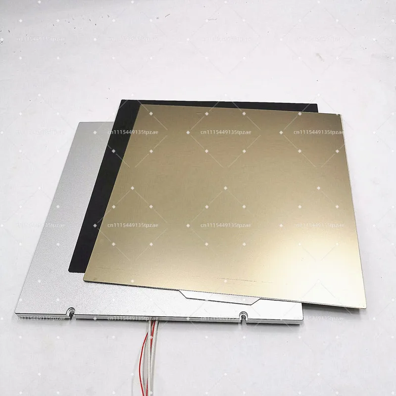 1 Set Super Flat Cast Aluminum Build Plate PEI Heated Bed Silicone Heater 110/220V 250/300/350mm for CoreXY 3D Printer