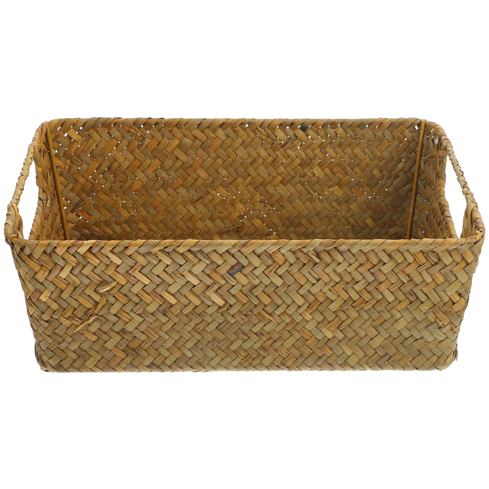 

Handwoven Straw Storage Basket with Natural Vintage Design for Desktop Home Organization Decorative Sundries Holder Fruit