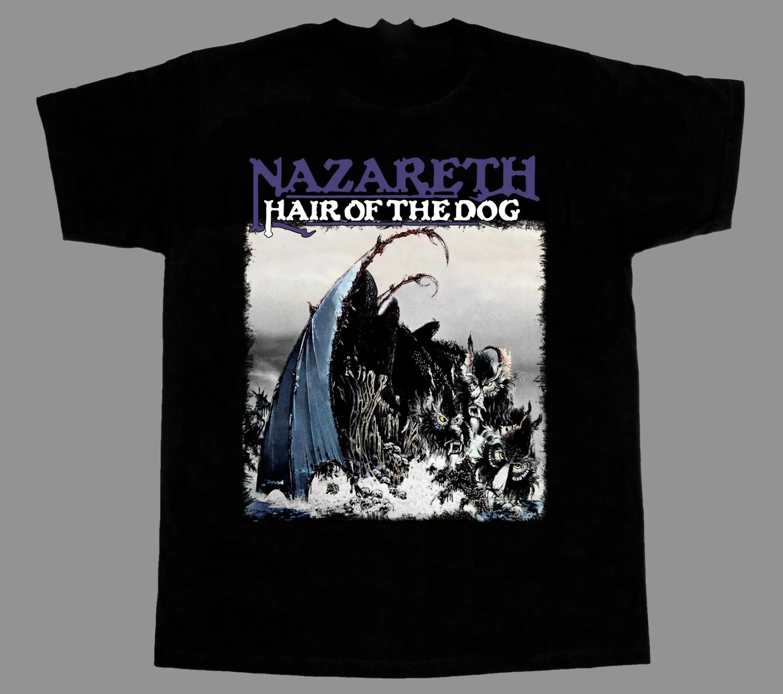 Nazareth Hair of the dog men T-shirt Black Cotton All Sizes S to 5Xl 2F523