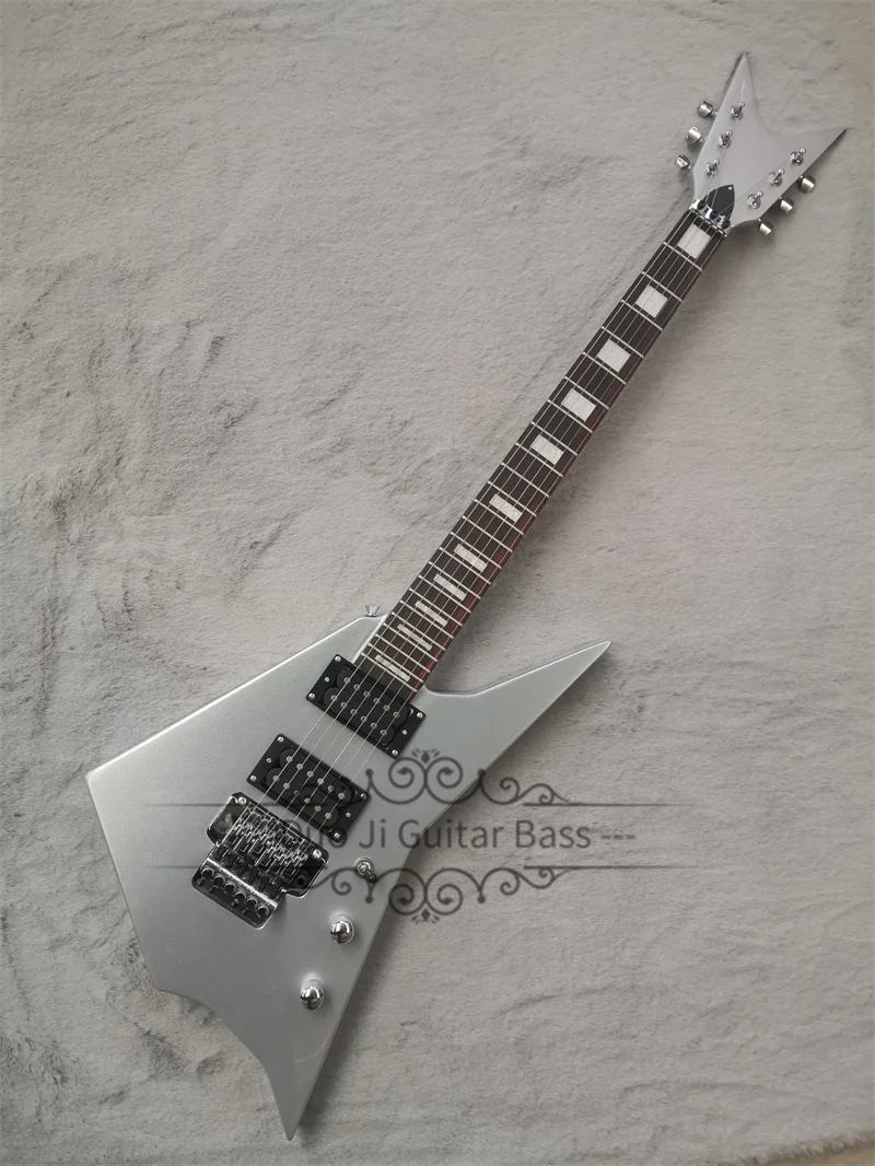 Double Neck Electric Guitar Left Hand  Guitar Basswood Body Rosewood Fingerboard 22Frets Tremolo Bridge