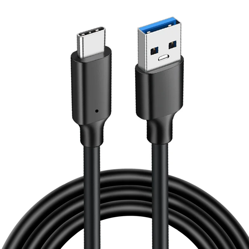 Kabel Data USB Tipe C USB3.2 10Gbps USB Tipe C 3.2 Transfer Data USB C SSD kabel Hard Disk PD 60W 3A pengisian cepat 3.0,1M