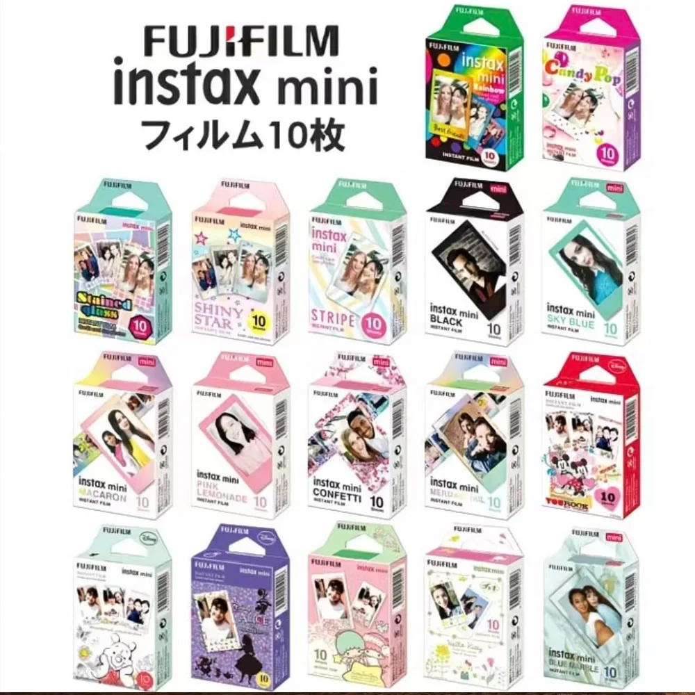 3 Inch 10/20 Sheets Fujifilm Films White Fujifilm Instax Mini 12 11 9 Color Films For Instant Camera11 12 40 70 link Photo Paper