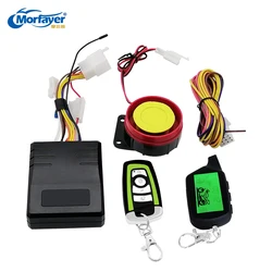 Motorcycle LCD PKE Two-way Remote Control With Inductive Power Time Display Oil Detection Scooter PKE Anti-theft Alarm