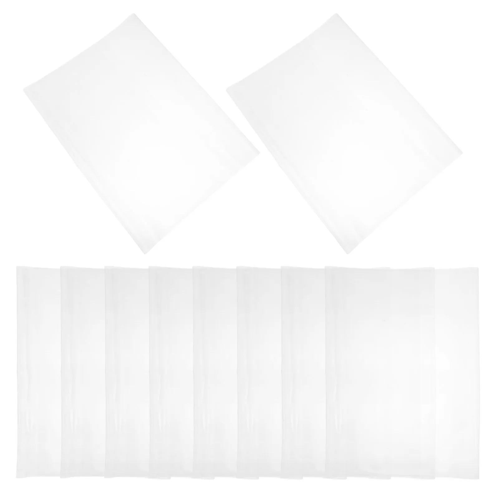 10 ชิ้นปกหนังสือใสป้องกันพลาสติกใสกันน้ำแบบใช้ซ้ำได้สำหรับ A4 โน้ตบุ๊คตำราเรียนสำนักงานโรงเรียน