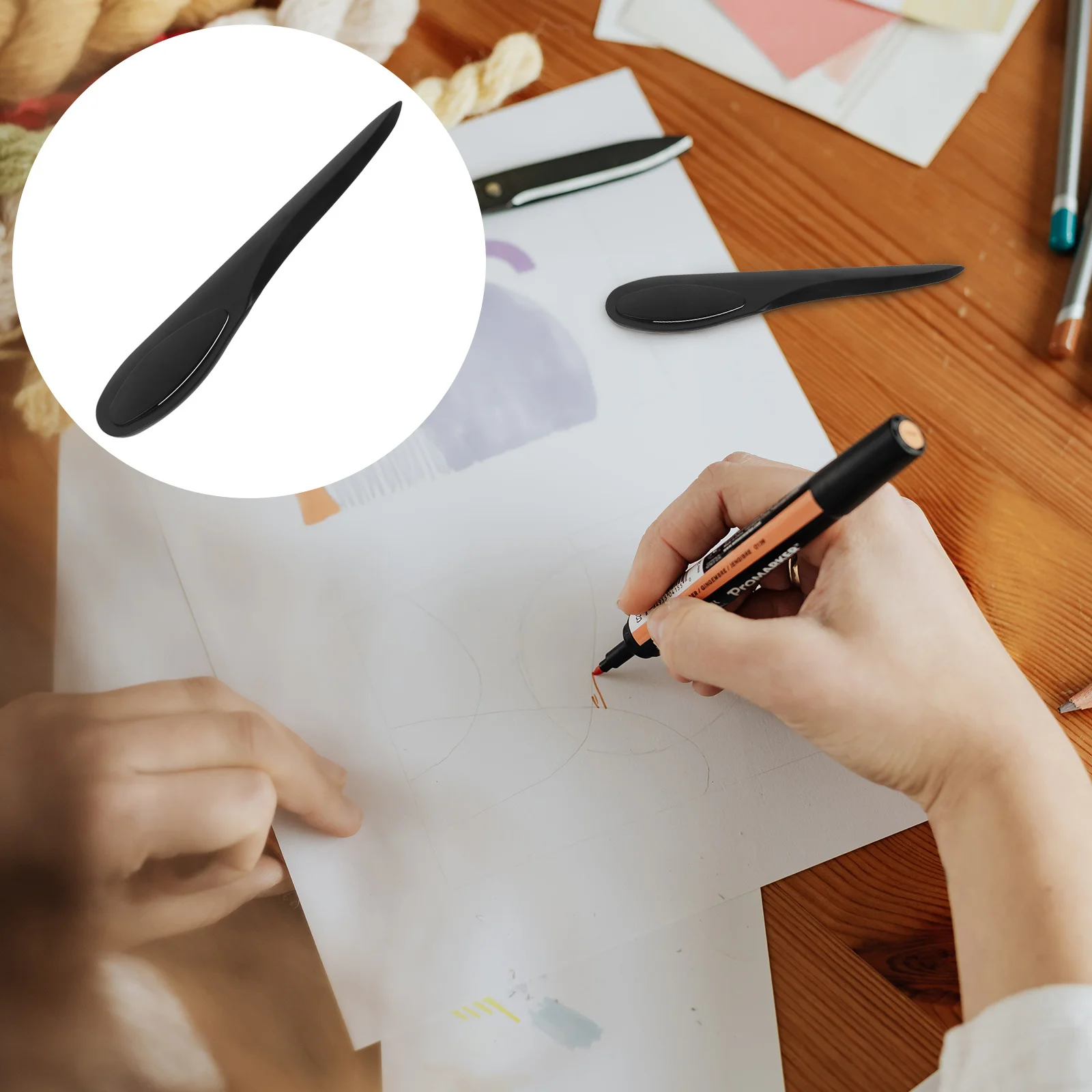 

5Pcs Safe and Durable Seam Creaser for Sewing and Fine Art Paper Cutter Easy to Use Sewing Supplies Fine Art Paper Cutter