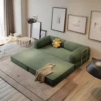 2025 Modular Compression Sofa 200cm - Washable Corduroy Sleeper Sofa Bed