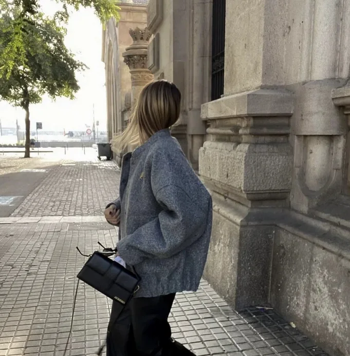 معطف صوف نسائي موضة خندق سترة بدوره إلى أسفل طوق معاطف سترات صوفية دافئة ملابس خارجية 2026 معطف ملابس الخريف والشتاء