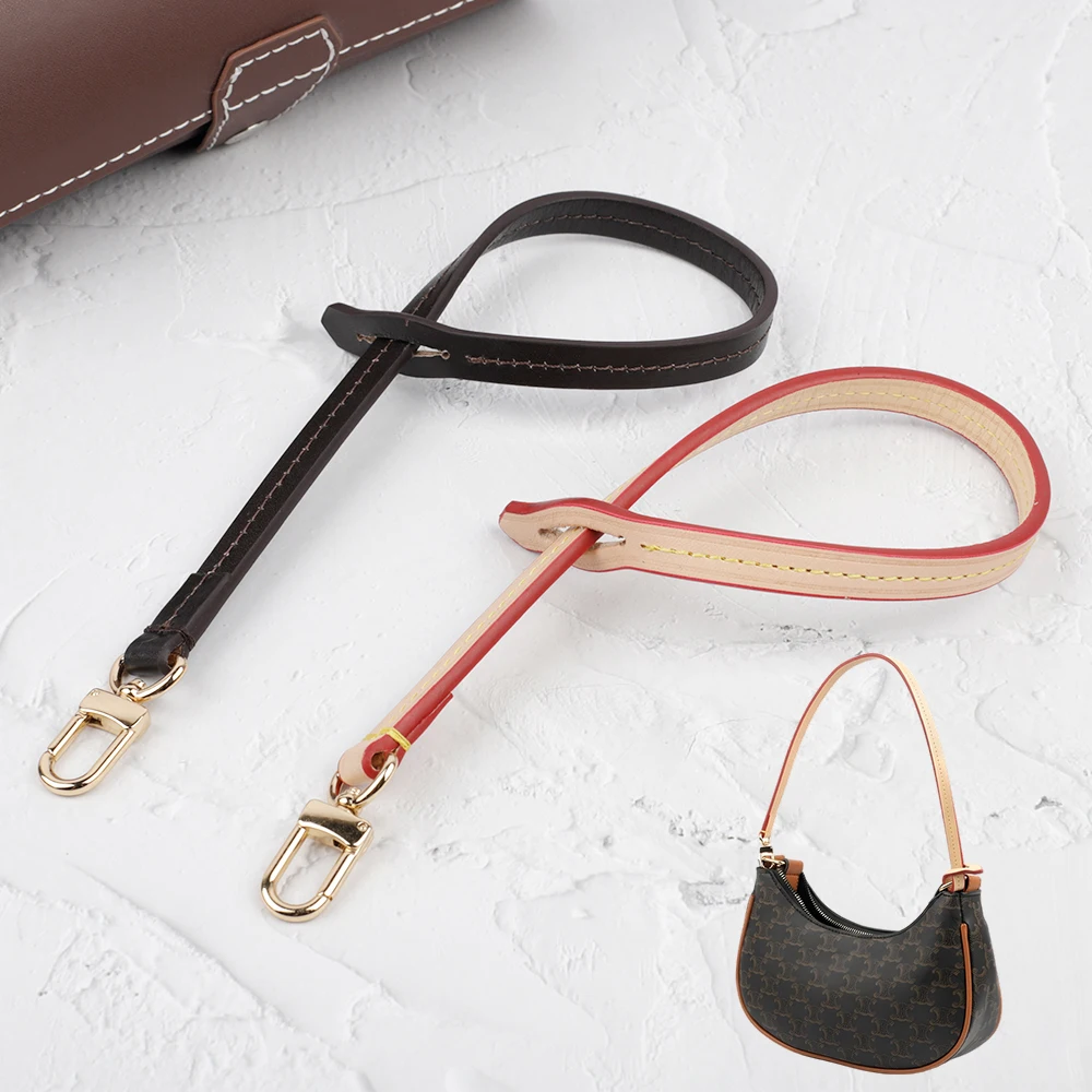 Vachetta Leather Bag Strap Detachable Bag Handle Replacement Cowhide Shoulder Strap For Women Handbag Belt Purse Accessories