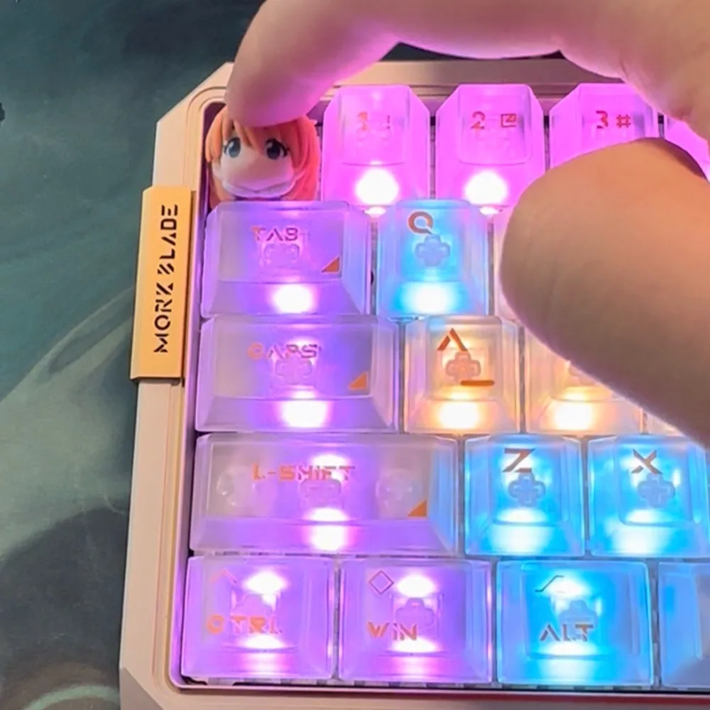 

NEON GENESIS EVANGELION Shikinami Asuka Rangurē Ayanami Rei Anime Cute Cartoon Peripheral Personalized Keycaps Holiday Gift