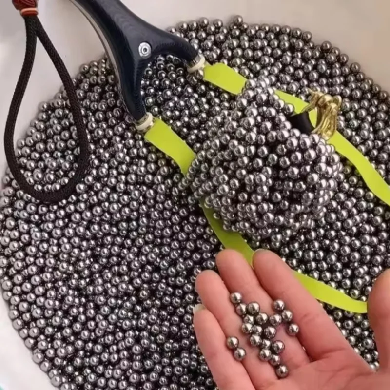 50/500pcs/Lot 6mm 6.35mm 7mm 8mm Steel Balls Hunting High-carbon Steel Slingshot Balls Catapult Slingshot Hitting Steel Ball