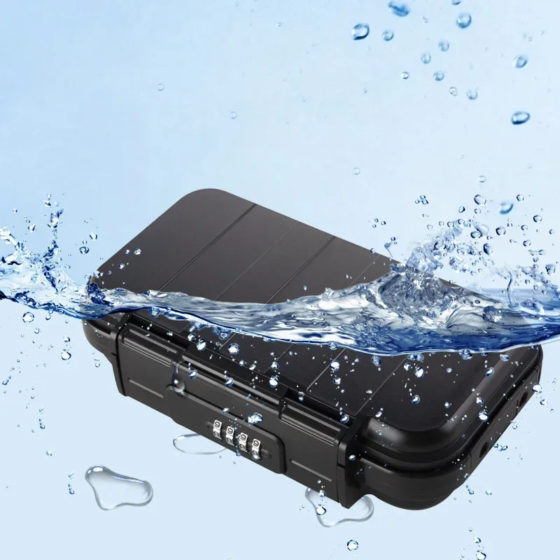 Password Padlock Security Storage Key Safe Box For Travel Hotel Beach Mobile Phone Storage Box Portable Movable Password Storage