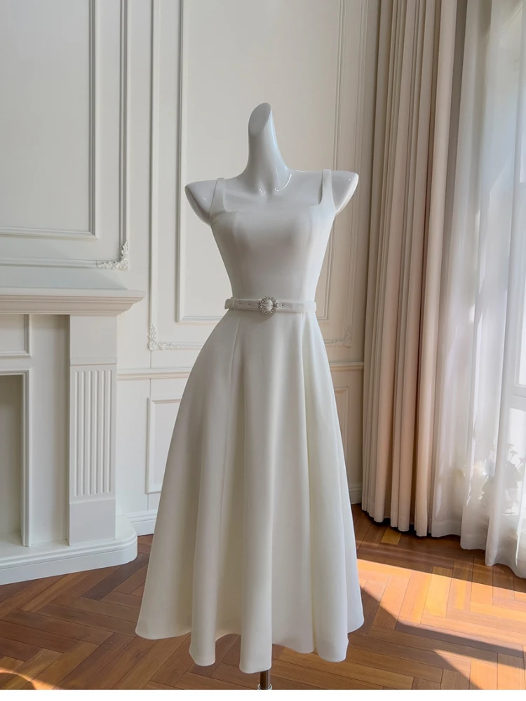 

Ele White Wedding Dr Винтаж Аосфера Высококачественный праздничный доктор для церемонии и питьевой церемонии