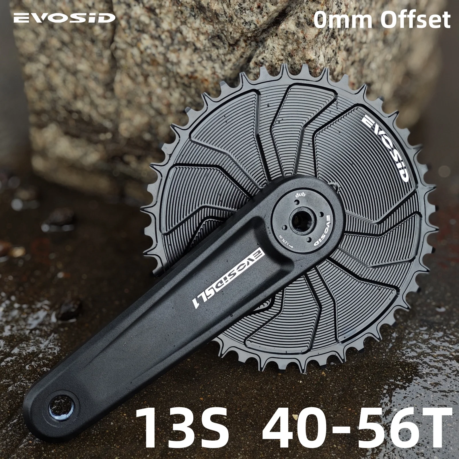 

Звездочка для шоссейного велосипеда EVOSID 13S, закрытая звездочка для гравийного велосипеда, 3 гвозди, прямой монтаж, складная велосипедная звездочка с узкими широкими зубьями 56T