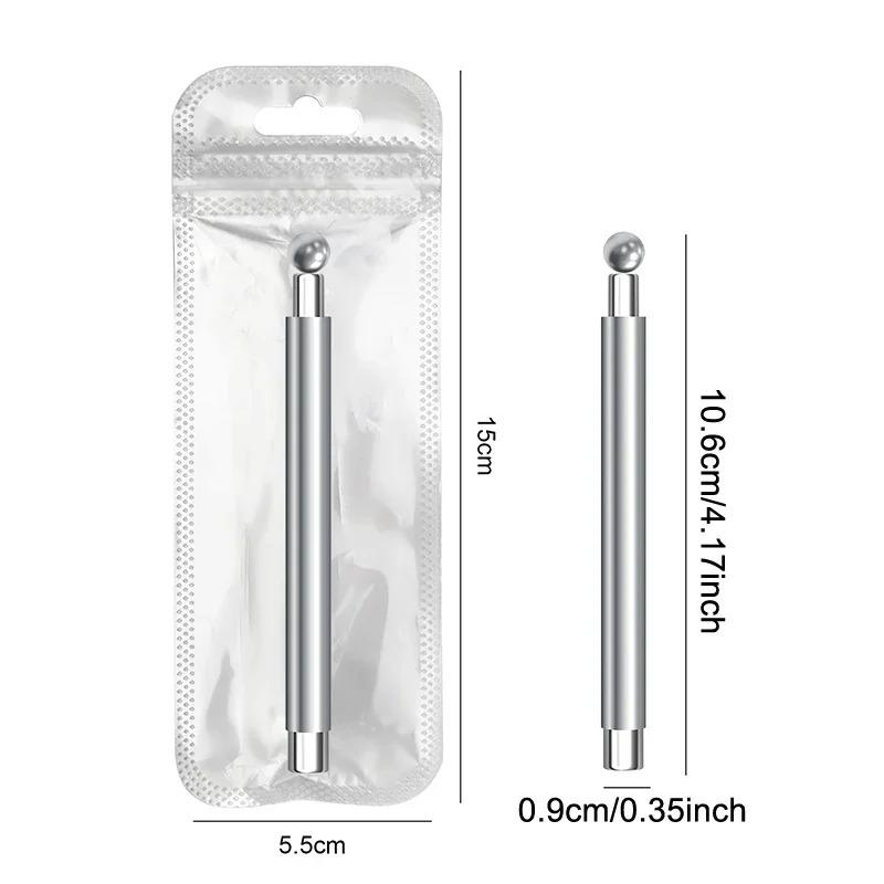 مسمار الفن المغناطيسي عصا القط العين المغناطيسي الكرة مقبض ألومنيوم أسطواني الأشعة فوق البنفسجية هلام المغناطيس أدوات مزدوجة نهاية مسمار تصميم أدوات #6