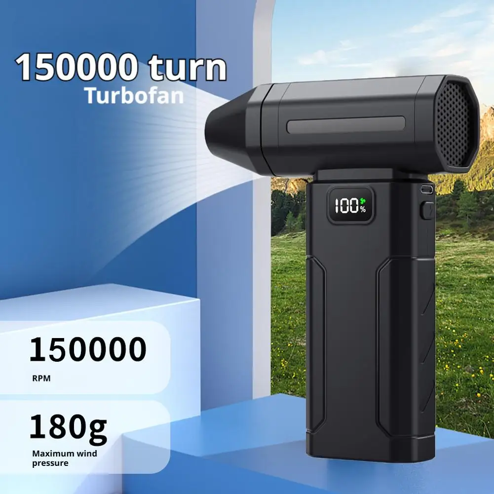 Turbo Fan Jet 150000RPM Turbo Jet Blower Bezszczotkowy Odkurzacz-Powietrznik do Czyszczenia PC/Klawiatury/Domu/Samochodu, Dmuchawa Powietrza
