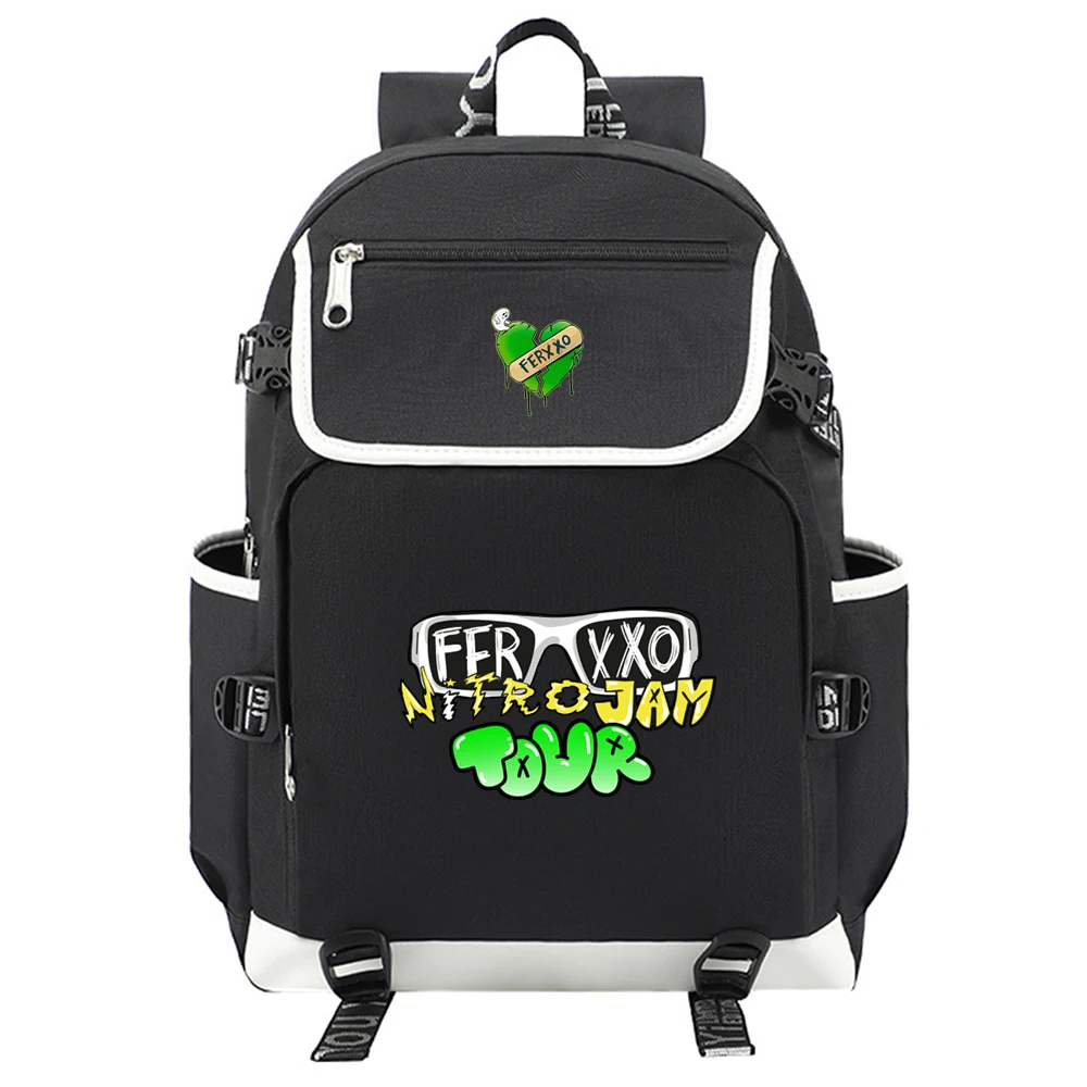 Ferxxo 2023 Tour Feliz Cumpleanos Feid Fans Capacity Backpack Gift Back To School School Bag Teentage Travel Rucksack Mochilas