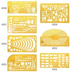 Regla plantilla arquitecto construcción muebles Universal profesional novedoso 1:100