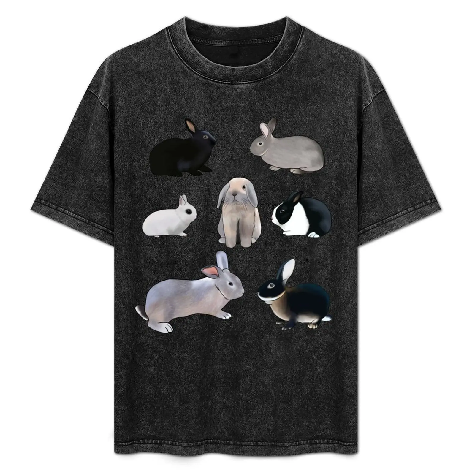 

Bunch of Bunnies T-Shirt Summer Fashion Casual Tee Shirt