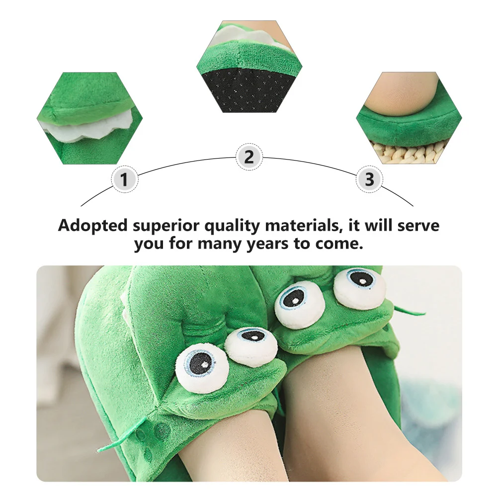 

1Pair Dancing Thickened Slippers Warm Cotton Non-Slip Indoor Home Shoes For Women Winter Durable Soft Sole Women Shoes