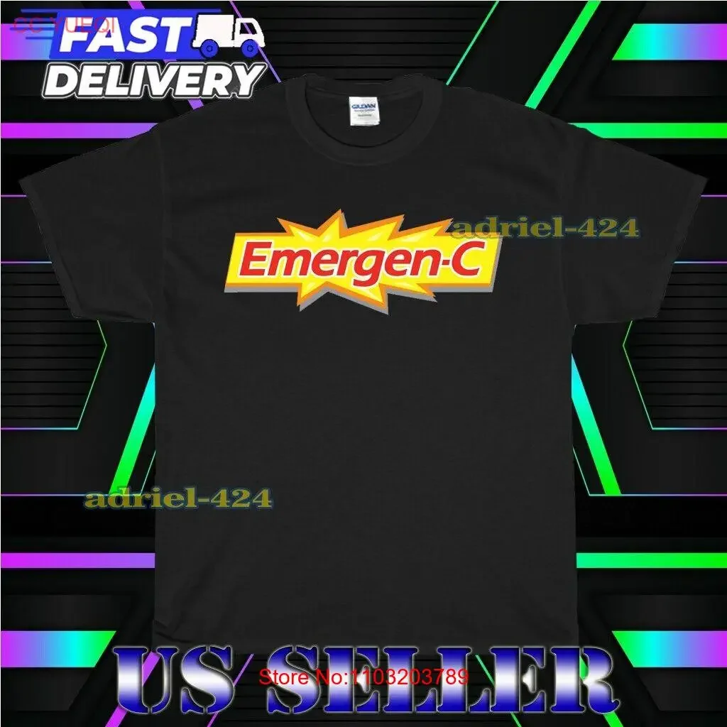 НОВАЯ рубашка EMERGEN C VITAMIN DRINK LOGO ФУТБОЛКА ЗАБАВНАЯ США УНИСЕКС РАЗМЕР S 5XL винтажная стираная мужская дизайнерская одежда Универсальная