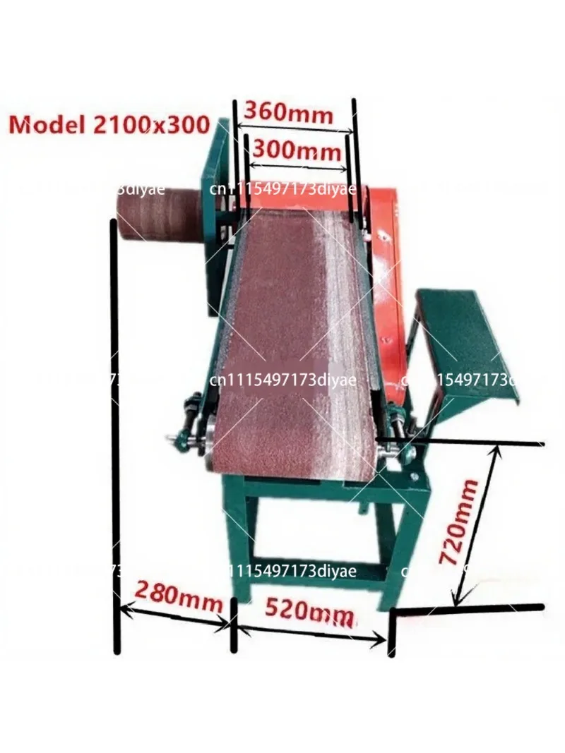 Heavy Duty Bench Belt Sander with Cast Iron Base - Woodworking Sanding Machine for Grinding and Sharpening