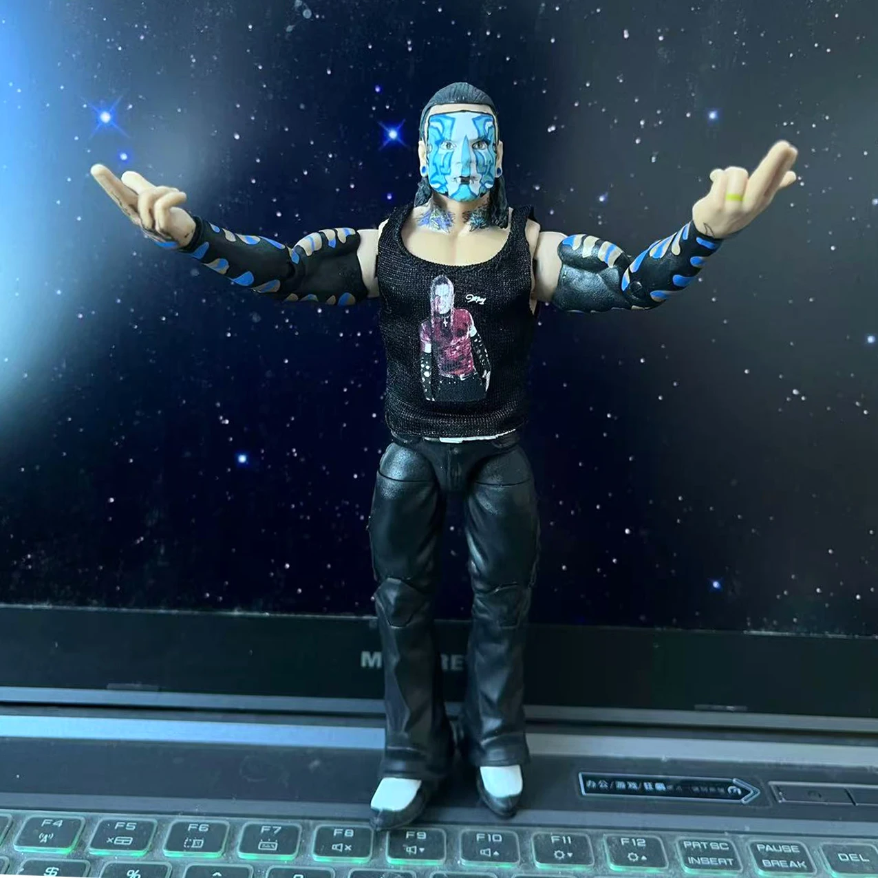 ZELDZAME Jeff Hardy WWE AEW WWEAction Figuur Worstelen Figuur Display Collectie Festival Cadeau