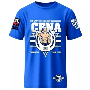 John Cena Farewell Tour Kaos Indianapolis 2025 Atasan Pria dan Wanita Katun Baru Musim Panas Atasan Pria dan Wanita 10 indianapolis colts penjualan terbaik - №