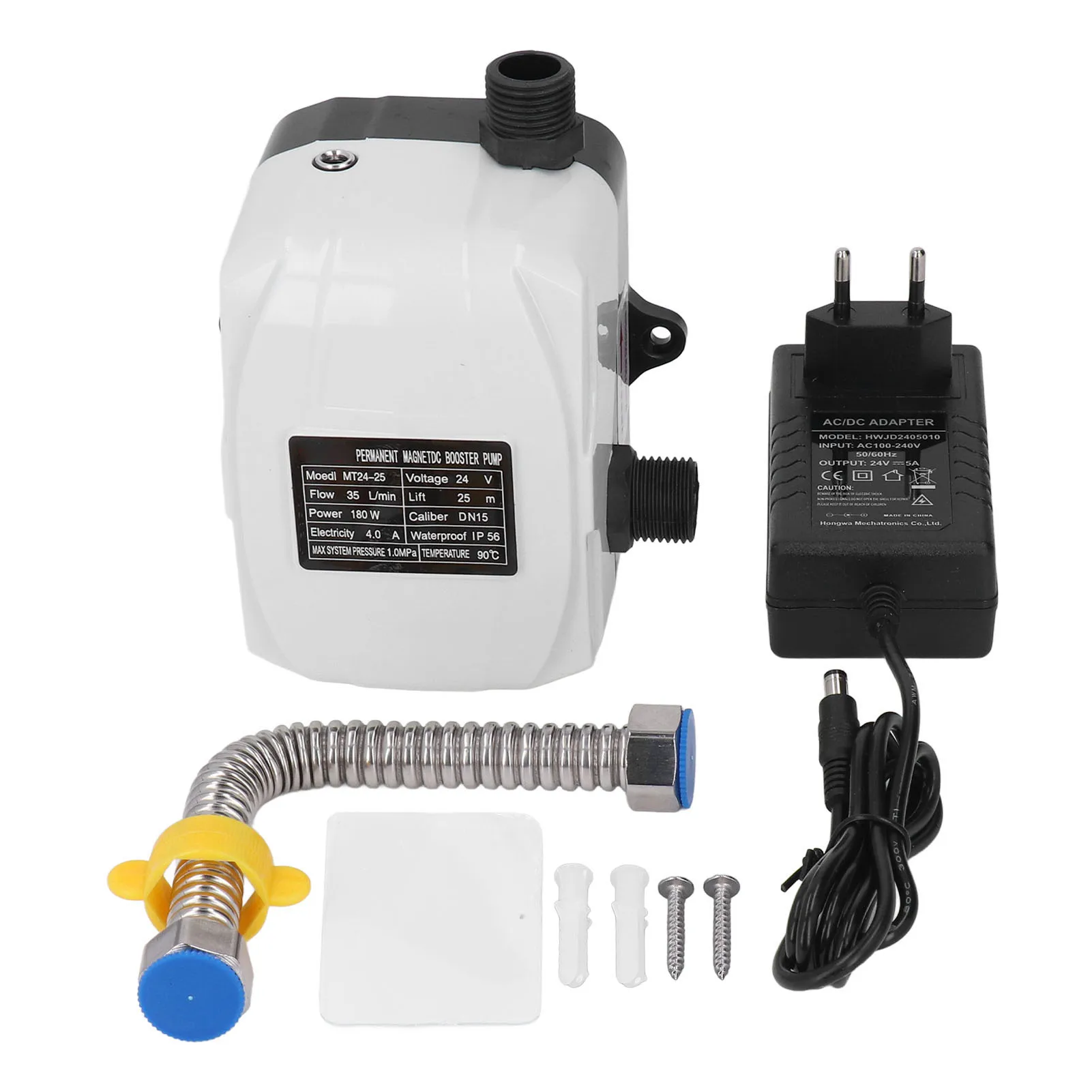

DC24V AC100‐240V Насос повышения воды Автоматический бустерный насос Бустерный насос Давление воды Высокий 180 Вт для кухонной раковины и душа
