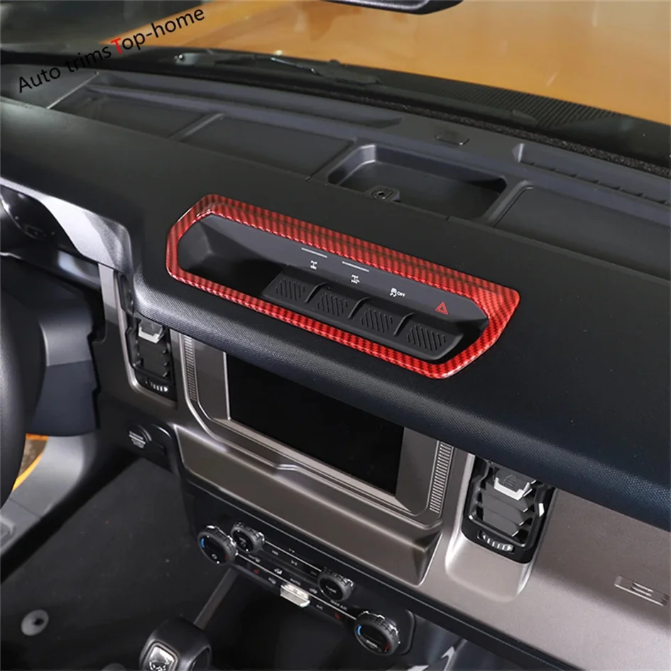 ABS Center Dashboard Differential Control Decoration Frame Cover Trim Fit For Ford Bronco 2021 2022 2023 2024 Car Accessories