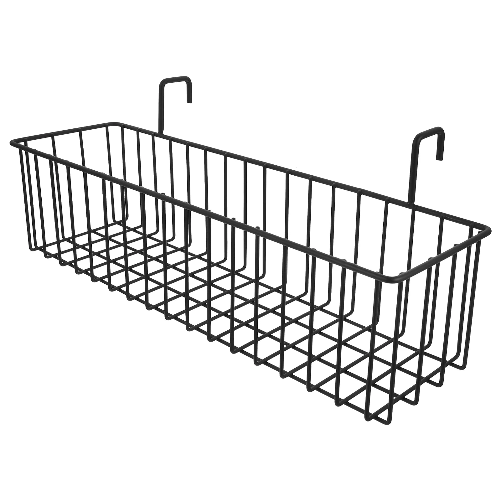 Iron Hanging Basket Storage Shelves Wire Box Bathroom Shelf Metal Rack Small