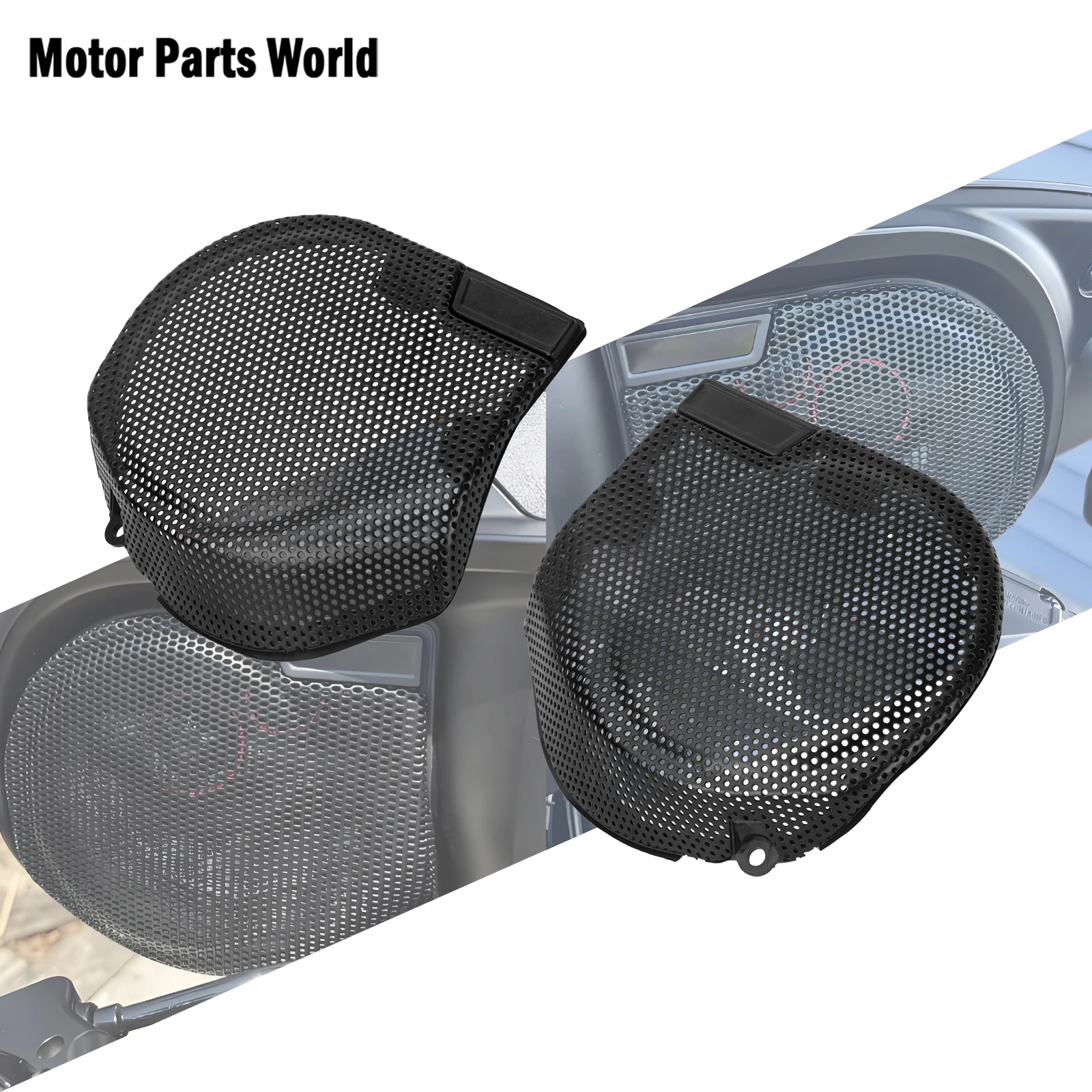 

Комплект сетчатых накладок на передний обтекатель для динамиков мотоциклов Harley Touring Street Glide 23.5-Up FLHX и 2024-Up FLHXU