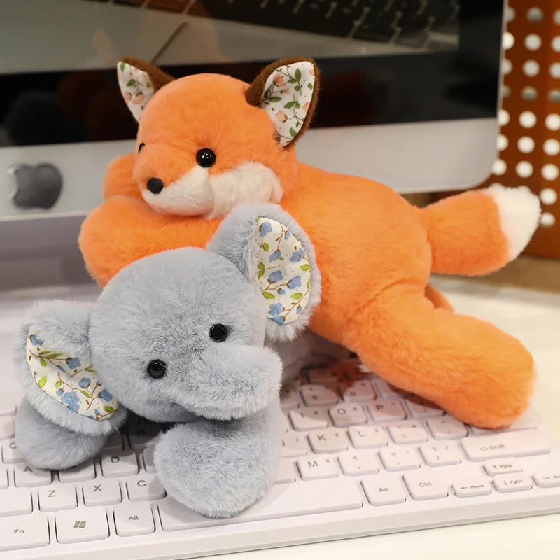 Poupée animale parfumée de 20cm, compagnon de Table en peluche, lapin renard Golden Retriever, décor de salle de classe de bureau, cadeau d'anniversaire