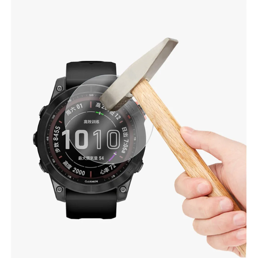 BEHUA 2Pcs HD กระจกนิรภัยสำหรับ Garmin Fenix 7 7S 7X Smartwatch Screen Protector ฟิล์มสำหรับ Garmin Fenix7นาฬิกาอุปกรณ์เสริม